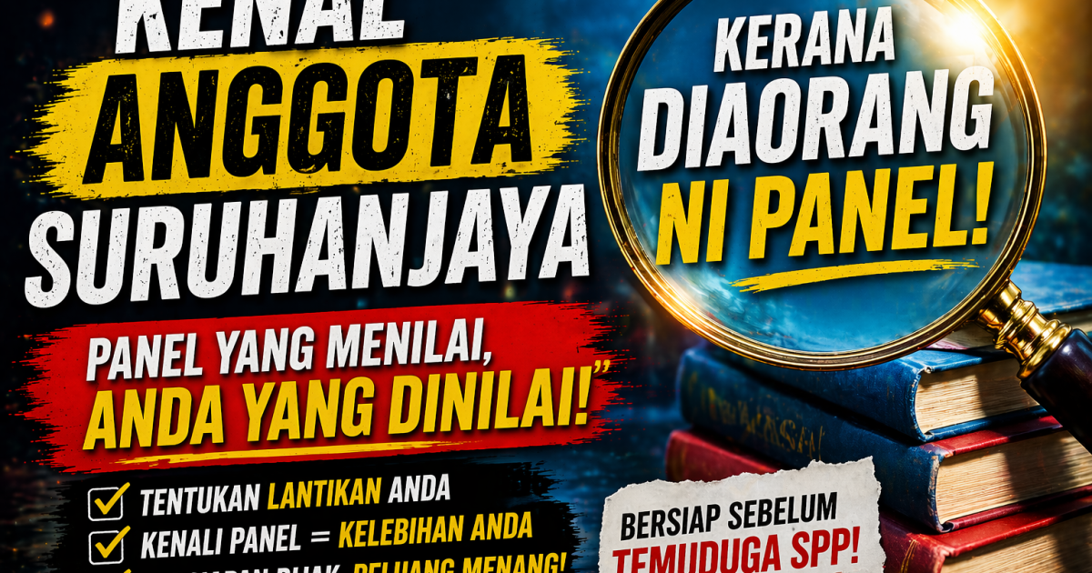 Kenal Anggota Suruhanjaya SPP Ini Dulu: Mereka Lah Panel Yang Tentukan Anda Lulus Atau Gagal Temuduga