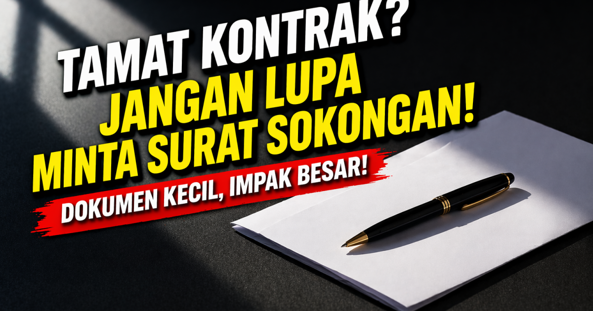 Tamat MySTEP / COS / PSH? Ini Sebab WAJIB Minta Surat Sokongan Ketua Jabatan