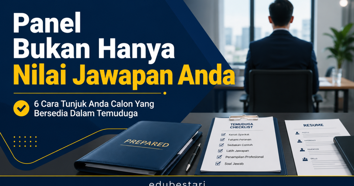 Panel Bukan Hanya Nilai Jawapan Anda: Ini 6 Cara Tunjuk Anda Calon Yang Bersedia Dalam Temuduga