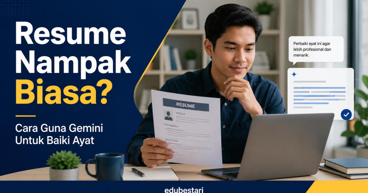 Resume Nampak Biasa? Ini Cara Guna Gemini Untuk Baiki Ayat Supaya Majikan Lebih Tertarik