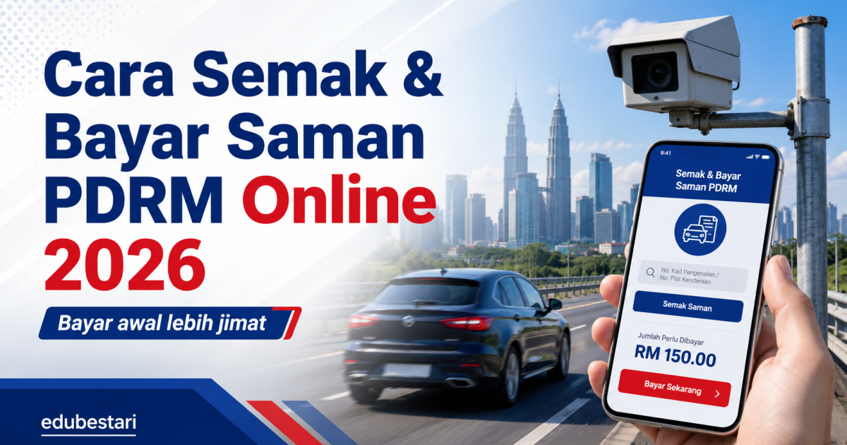 Cara Semak & Bayar Saman PDRM Online 2026: Bayar Awal Lebih Jimat, Lambat Boleh Kena Blacklist