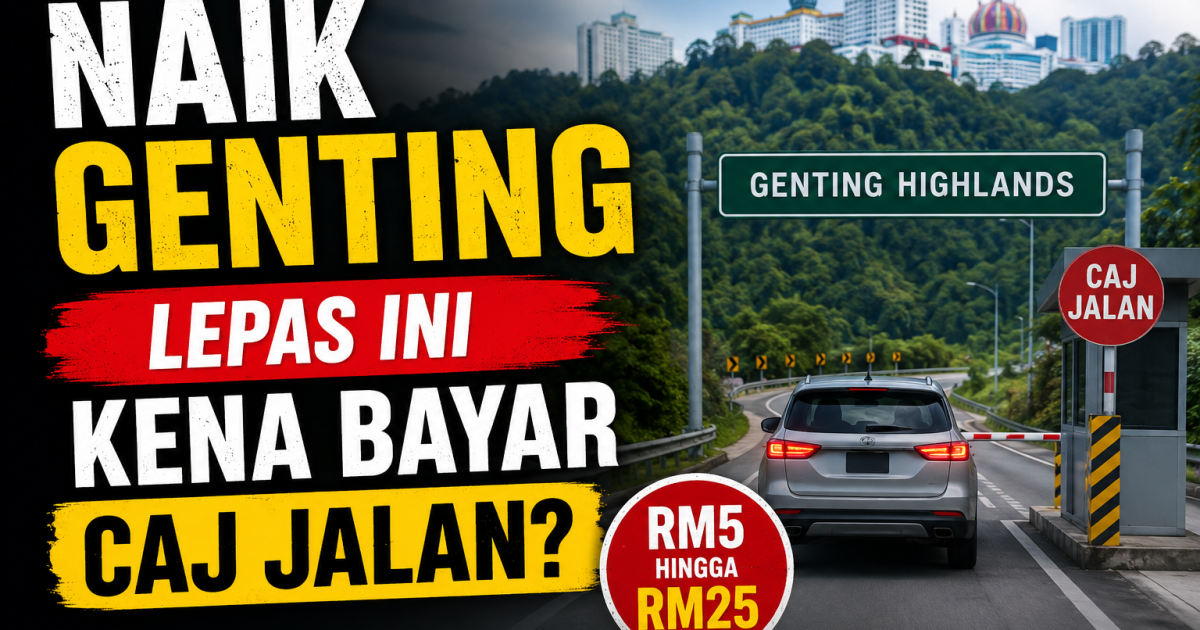 Naik Genting Lepas Ini Kena Bayar Caj Jalan? Ini Kadar RM5 Hingga RM25 Yang Pengguna Perlu Tahu