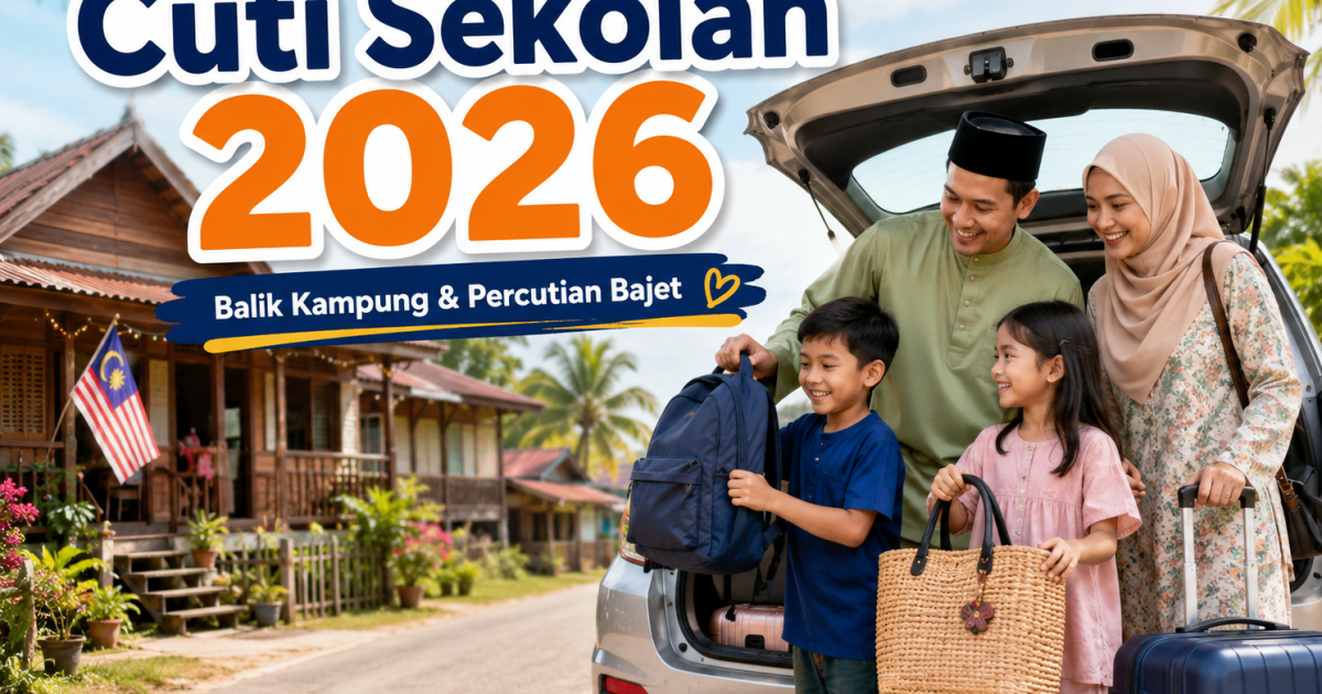 Cuti Sekolah Pertengahan Tahun 2026: Idea Balik Kampung, Percutian Bajet & Aktiviti Keluarga Yang Tak Perlu Mewah