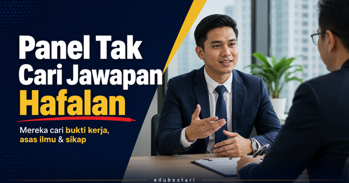 Panel Tak Cari Jawapan Hafalan, Mereka Cari Bukti Kerja, Asas Ilmu Dan Sikap Anda
