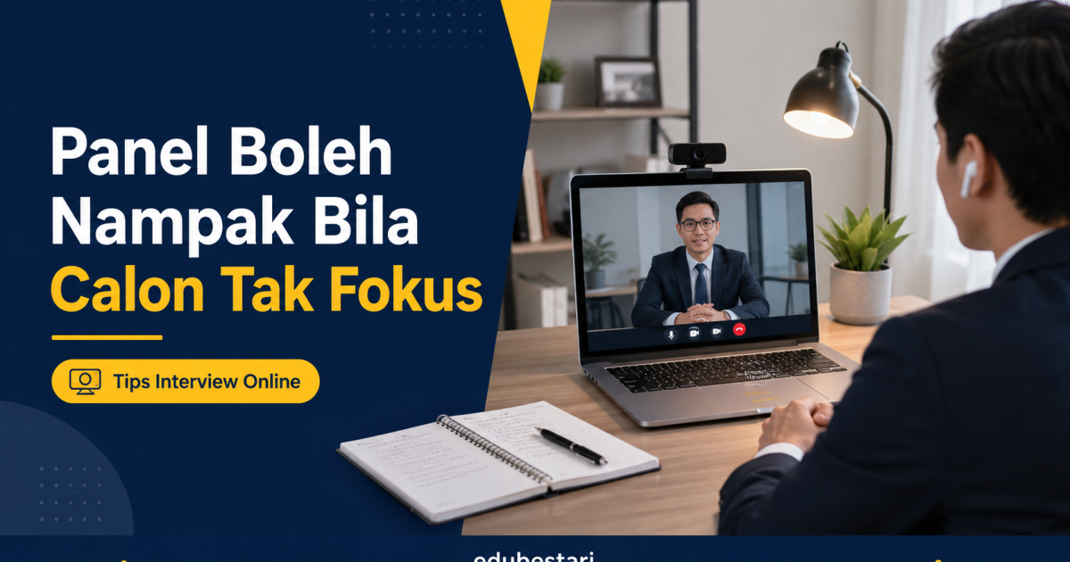 Panel Boleh Nampak Bila Calon Tak Fokus Dalam Interview Online: Ini Tips Yang Ramai Terlepas Pandang