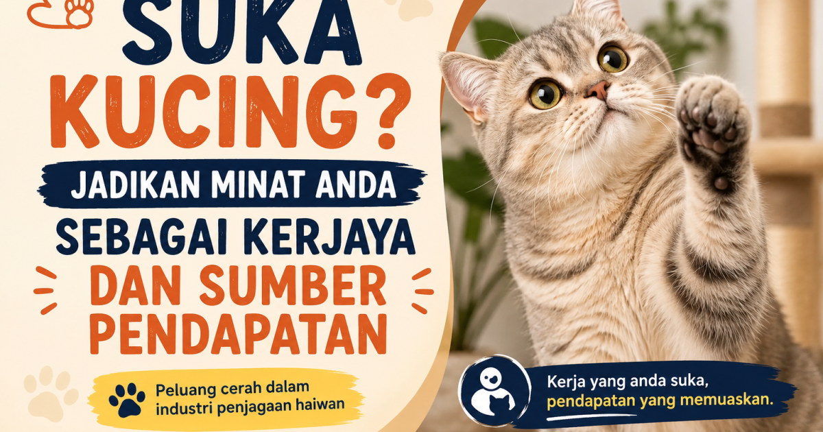 Suka Kucing? Ini Cara Jadikan Minat Anda Sebagai Kerjaya Dan Sumber Pendapatan Di Malaysia