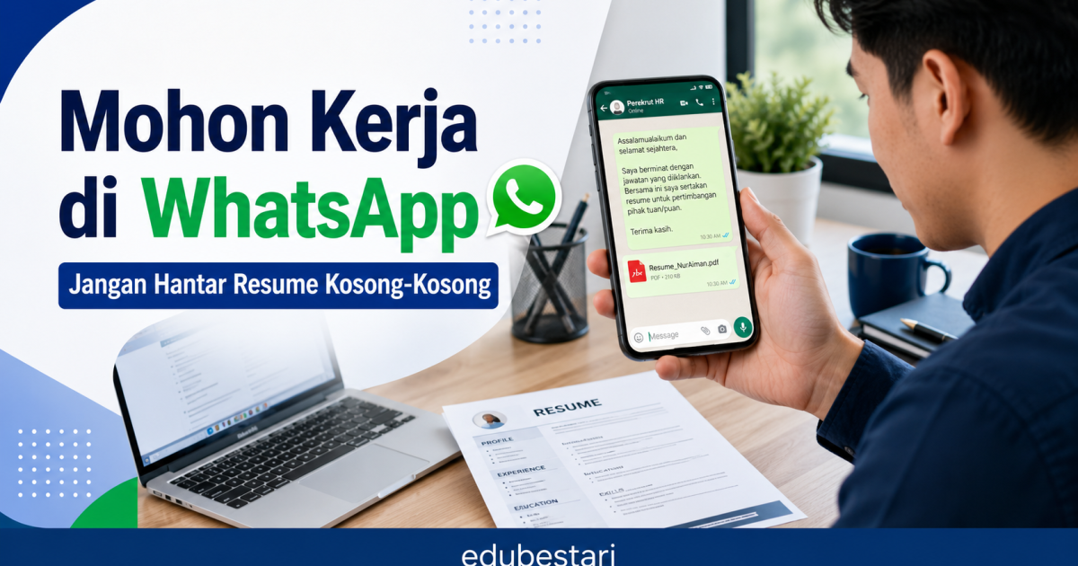 Jangan Hantar Resume Kosong-Kosong Di WhatsApp: Ini Contoh Mesej Mohon Kerja Yang Lebih Kemas