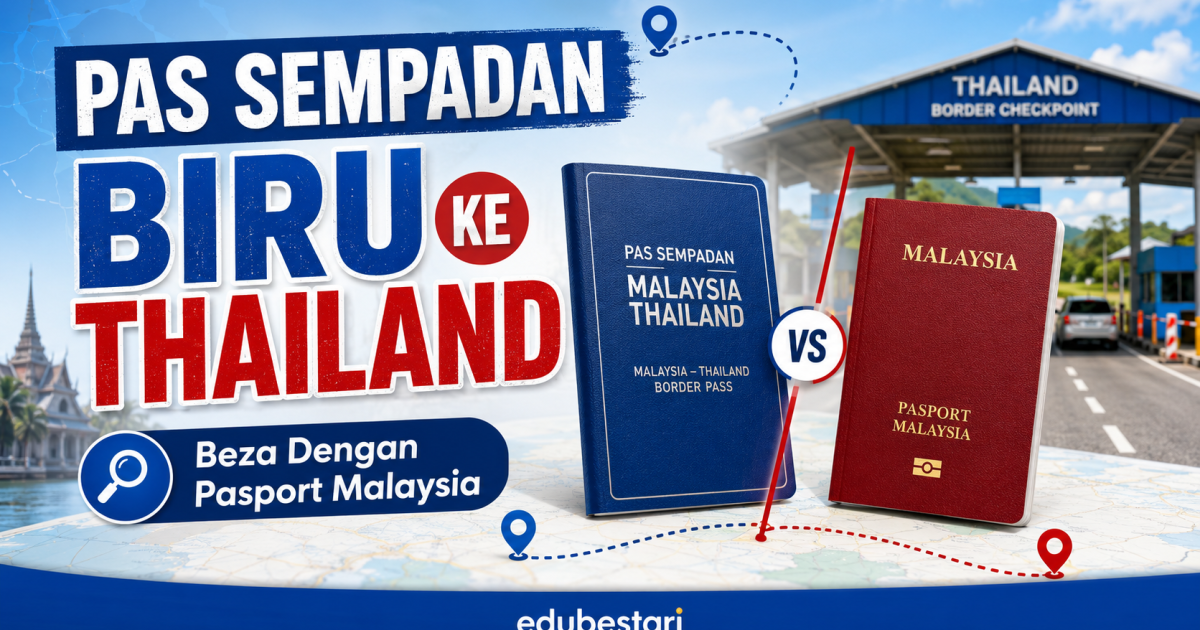 Pas Sempadan Biru Ke Thailand: Ini Bezanya Dengan Pasport Malaysia Yang Ramai Masih Keliru