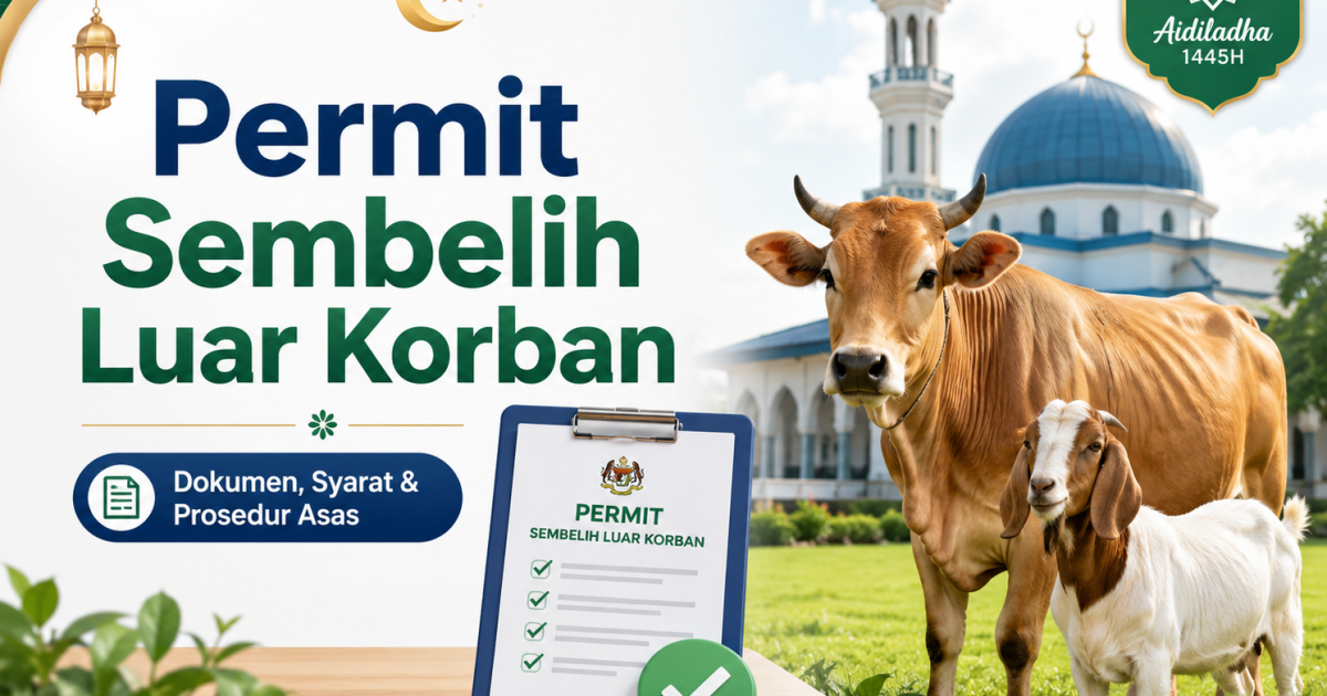 Cara Mohon Permit Sembelih Luar Untuk Ibadah Korban: Dokumen, Syarat & Prosedur Asas Yang Penganjur Perlu Tahu