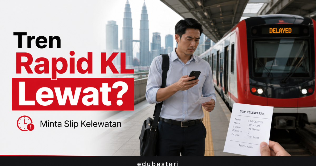 Tren Rapid KL Lewat? Penumpang Boleh Minta Slip Kelewatan Sebagai Bukti Kepada Majikan