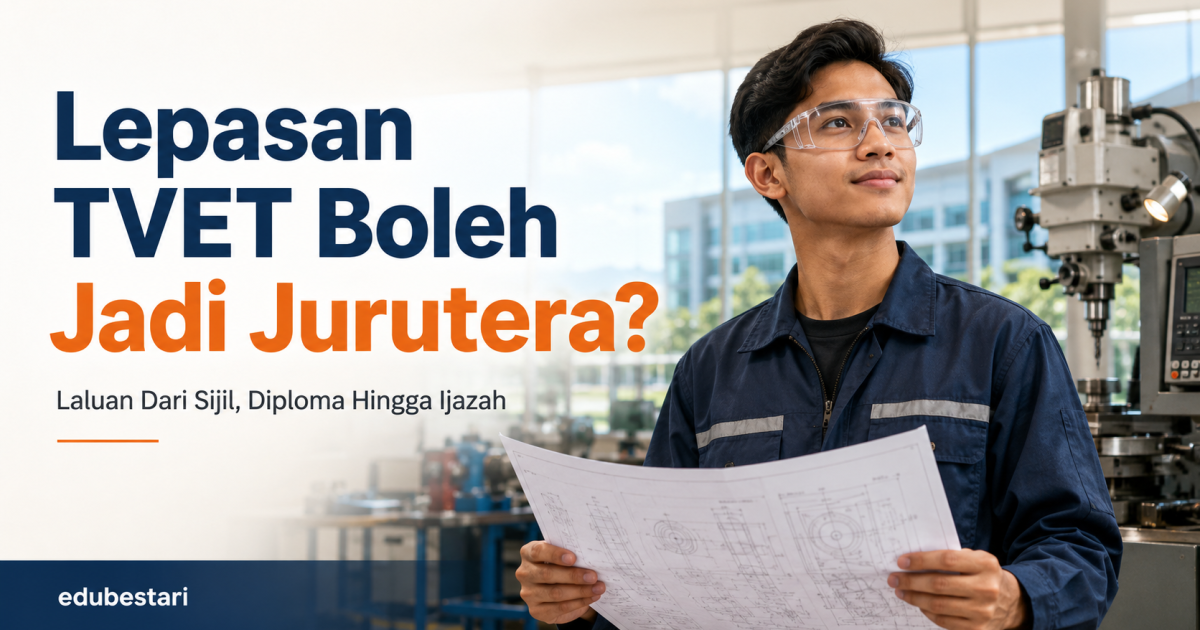 Lepasan TVET Boleh Jadi Jurutera? Ini Laluan Dari Sijil, Diploma Hingga Ijazah Yang Ramai Pelajar Belum Nampak
