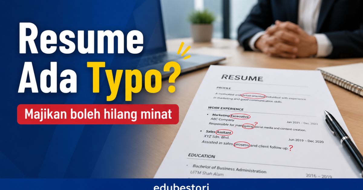 Resume Ada Typo? Ini Sebab Kecil Yang Boleh Buat Majikan Hilang Minat