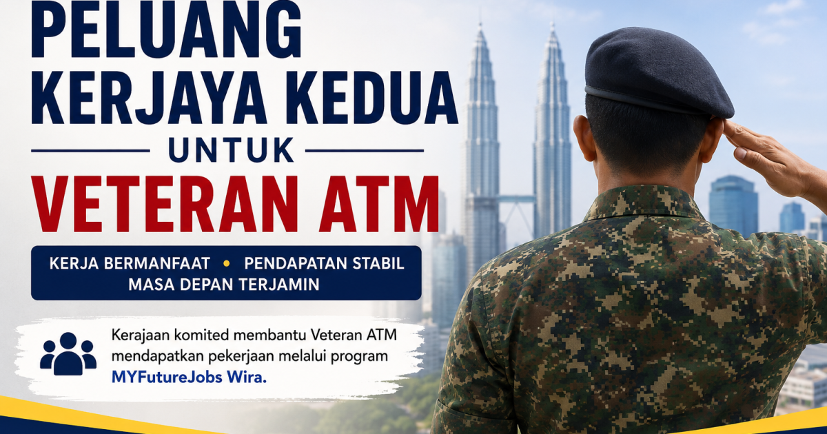 Ramai Veteran ATM Tak Tahu Mereka Kini Boleh Mohon Kerja Melalui Sistem Khas Ini