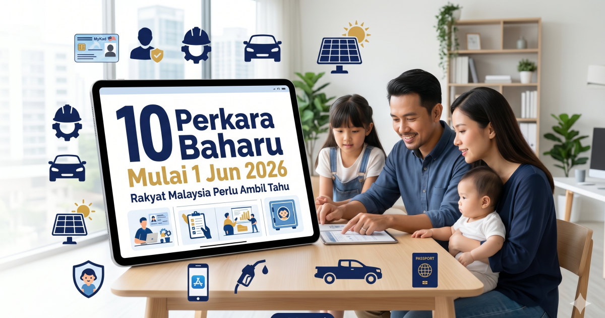 10 Perkara Baharu Berkuat Kuasa 1 Jun 2026 Di Malaysia Yang Rakyat Perlu Ambil Tahu