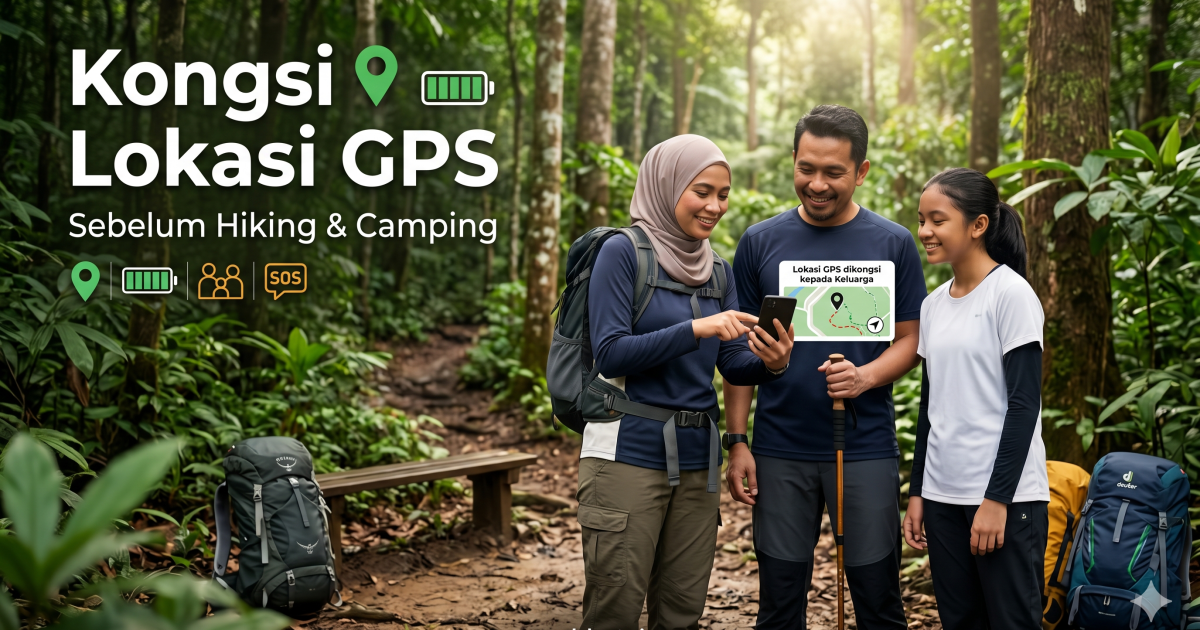 Kempen Keselamatan Kongsi Lokasi GPS APM: Perkara Wajib Sebelum Masuk Hutan, Hiking Atau Camping