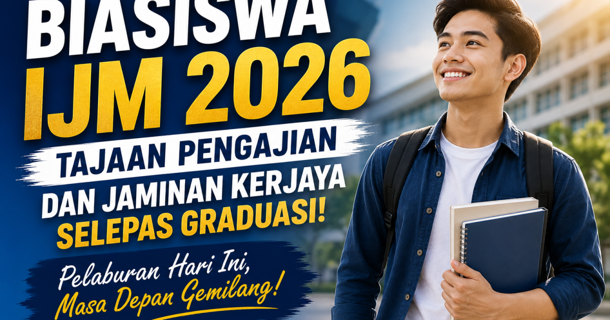 Biasiswa IJM 2026: Peluang Tajaan Pengajian Dan Jaminan Kerjaya Yang Jarang Ditawarkan