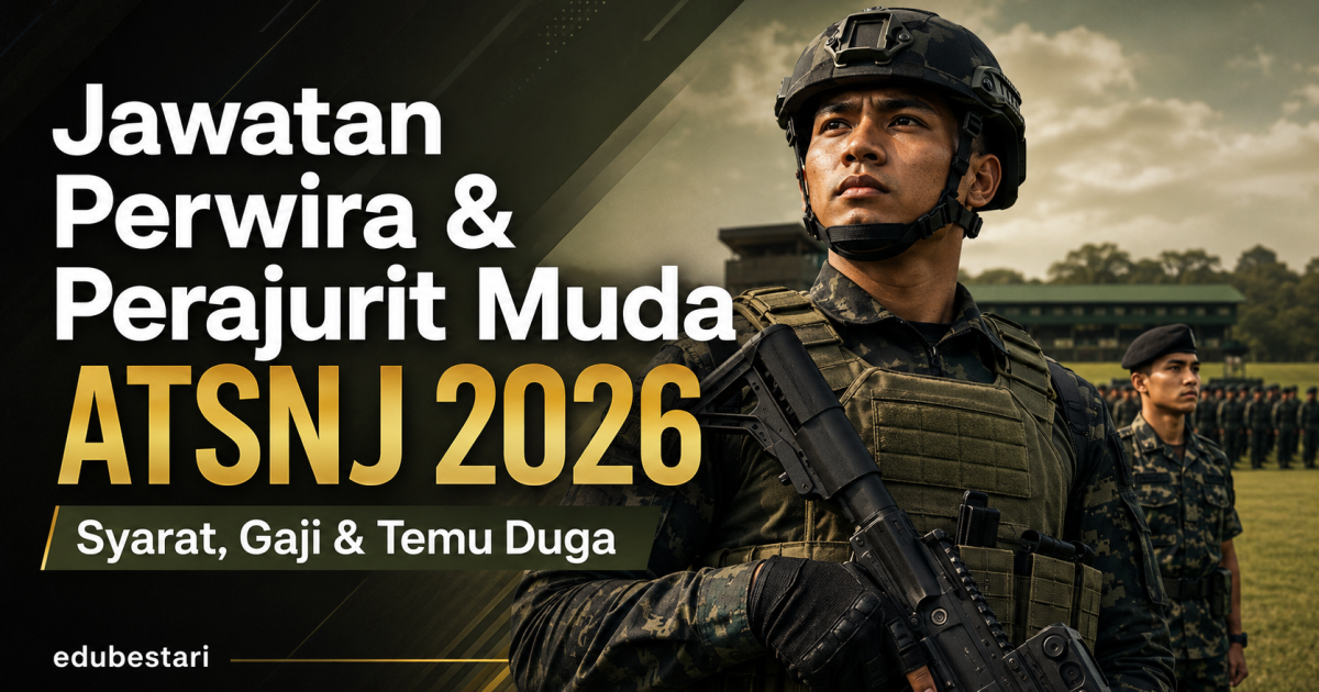 Jawatan Perwira & Perajurit Muda ATSNJ 2026: Syarat, Gaji, Tarikh Temu Duga & Dokumen Perlu Dibawa