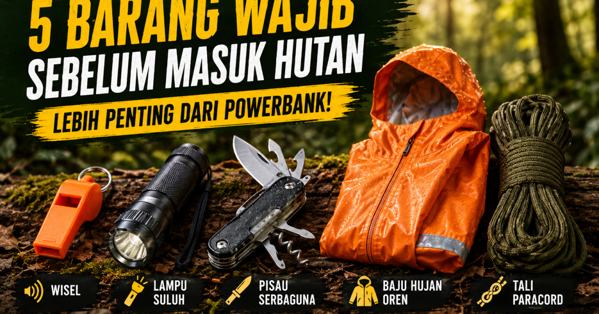 Lebih Penting Dari Powerbank: Analisis 5 Alat Ikhtiar Hidup Untuk Elak Tragedi Sesat Di Dalam Hutan