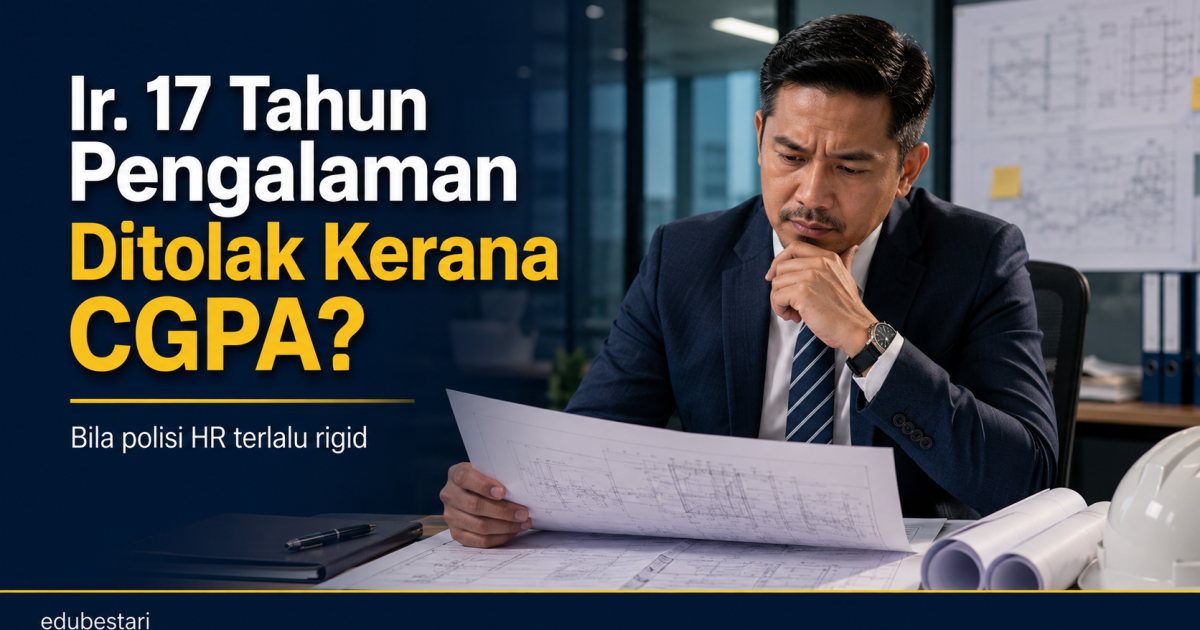 Jurutera 17 Tahun Pengalaman Ditolak Kerana CGPA: Polisi HR Atau Masalah Cara Menilai Bakat?