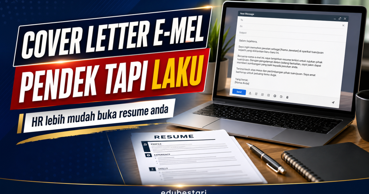 Penat Tulis Panjang Tapi Tak Dibaca? Ini Seni Tulis Cover Letter E-mel Paling Pendek Tapi Laku