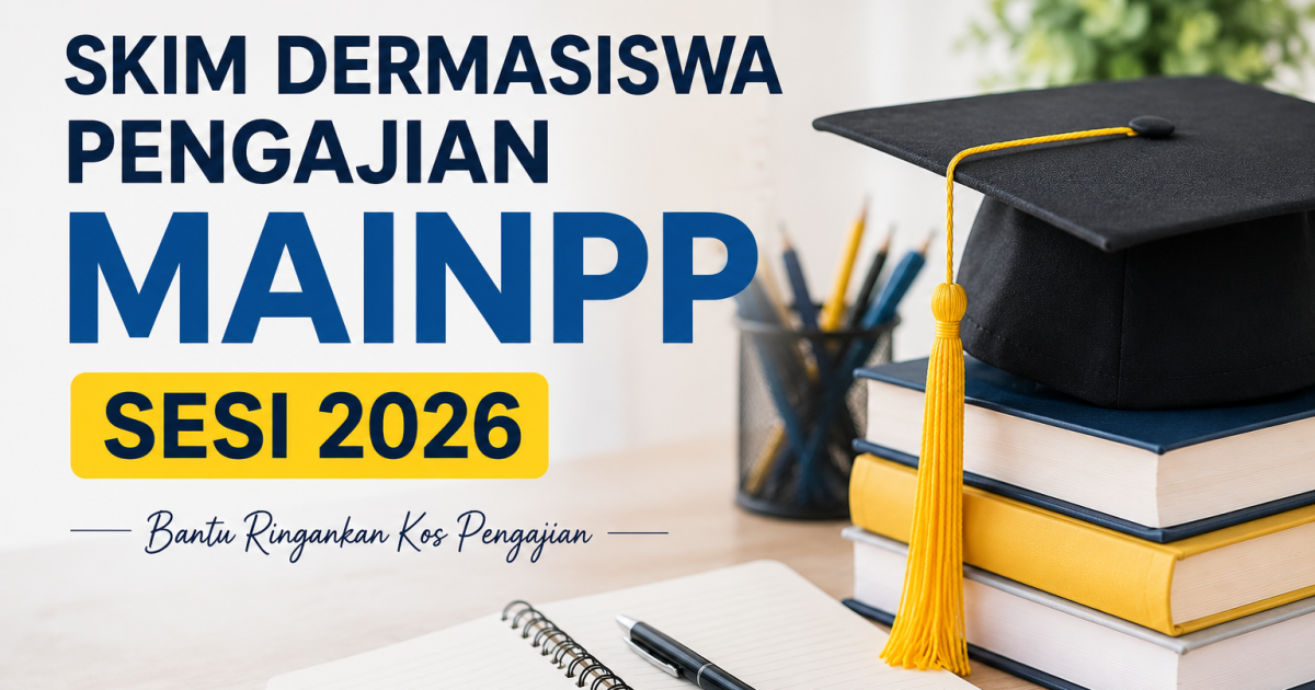 Skim Dermasiswa Pengajian MAINPP Sesi 2026: Peluang Bantuan Untuk Pelajar Diploma Hingga PhD