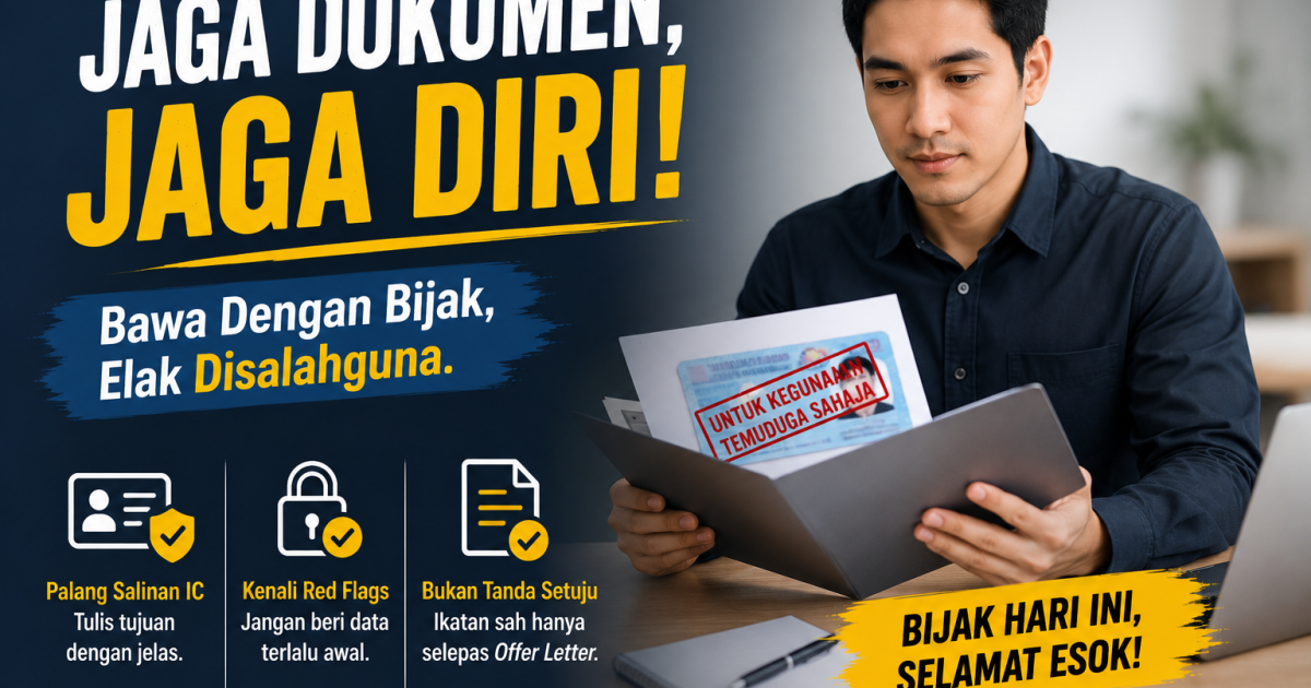 Wajib Ke Bawa Salinan IC Semasa Temu Duga? Ini Cara Selamat Elak Data Anda Disalahgunakan
