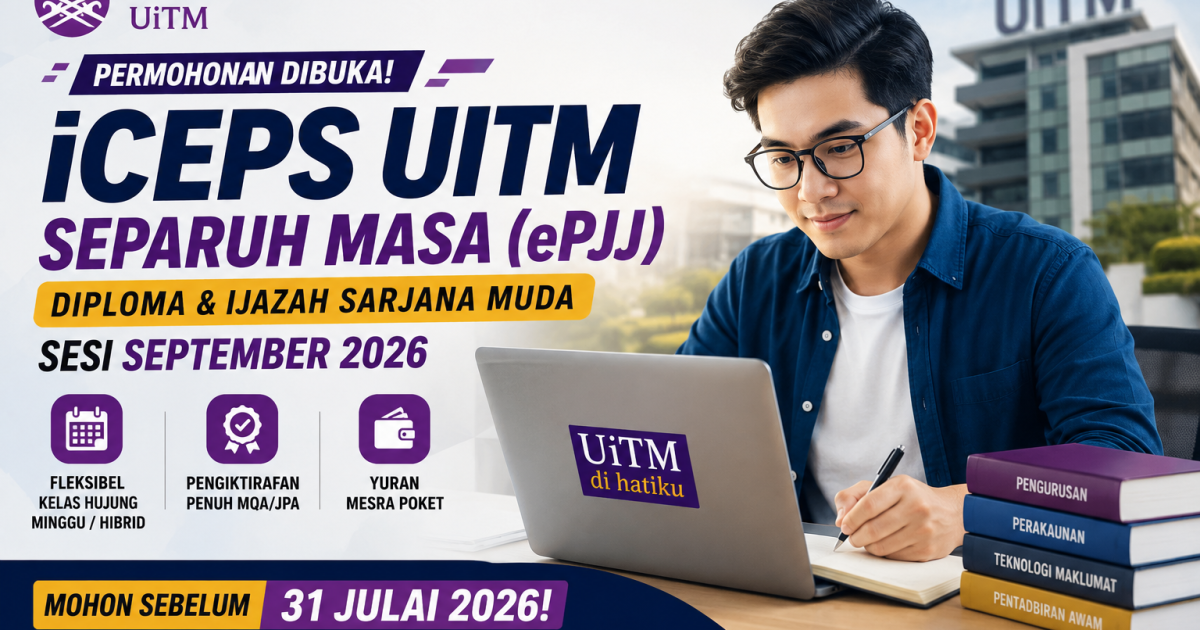 Ini Panduan Lengkap Daftar iCEPS UiTM Online Serta Penyediaan Wang Proses