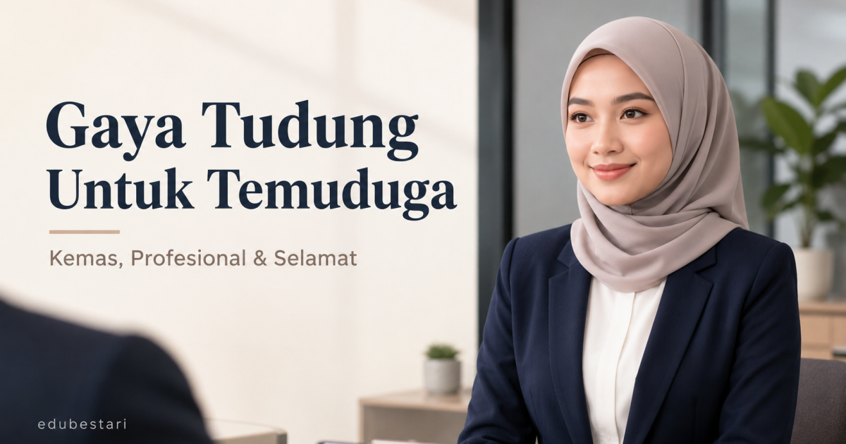Rupanya Ini Gaya Tudung Yang Paling ‘Selamat’ & Profesional Masa Interview (Jangan Buat Silap Ini!)