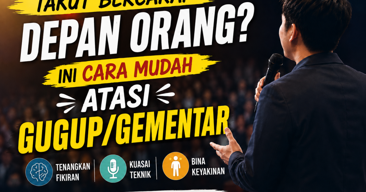 Cara Hilangkan Gugup Bila Bercakap Di Depan Orang, Sesuai Untuk Pelajar & Pekerja