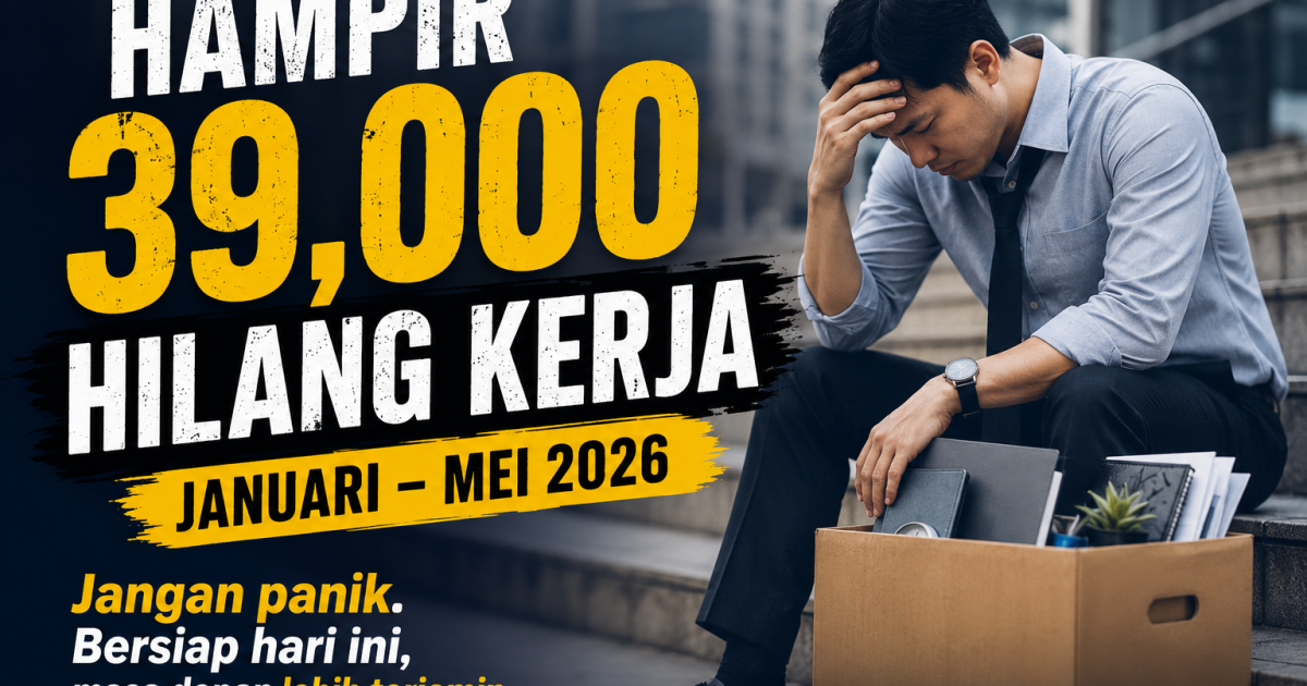 Hampir 39,000 Hilang Kerja Januari Hingga Mei 2026: Analisis Realiti Pasaran Buruh, Cara Hindari, Pelan Tindakan Segera Dan Alternatif Kerjaya