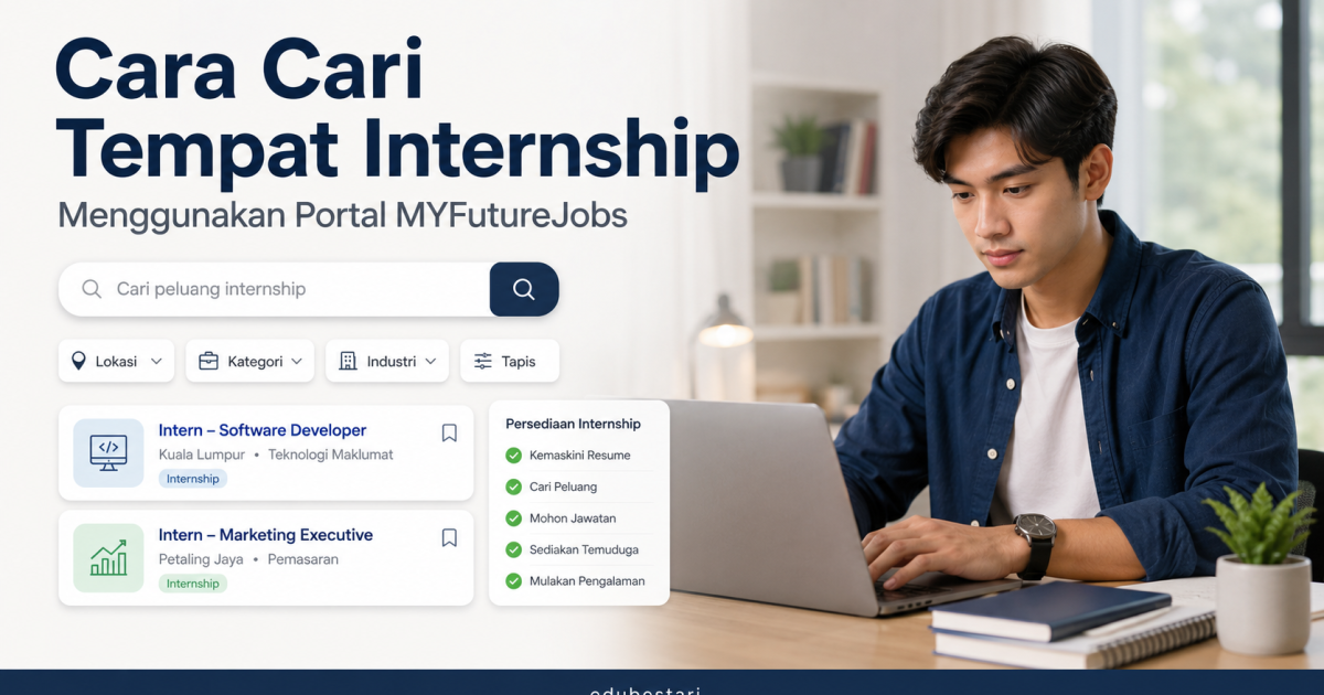 Cara Cari Tempat Internship Menggunakan Portal MYFutureJobs: Ini Cara Pelajar Boleh Nampak Lebih “Ready” Di Mata Majikan