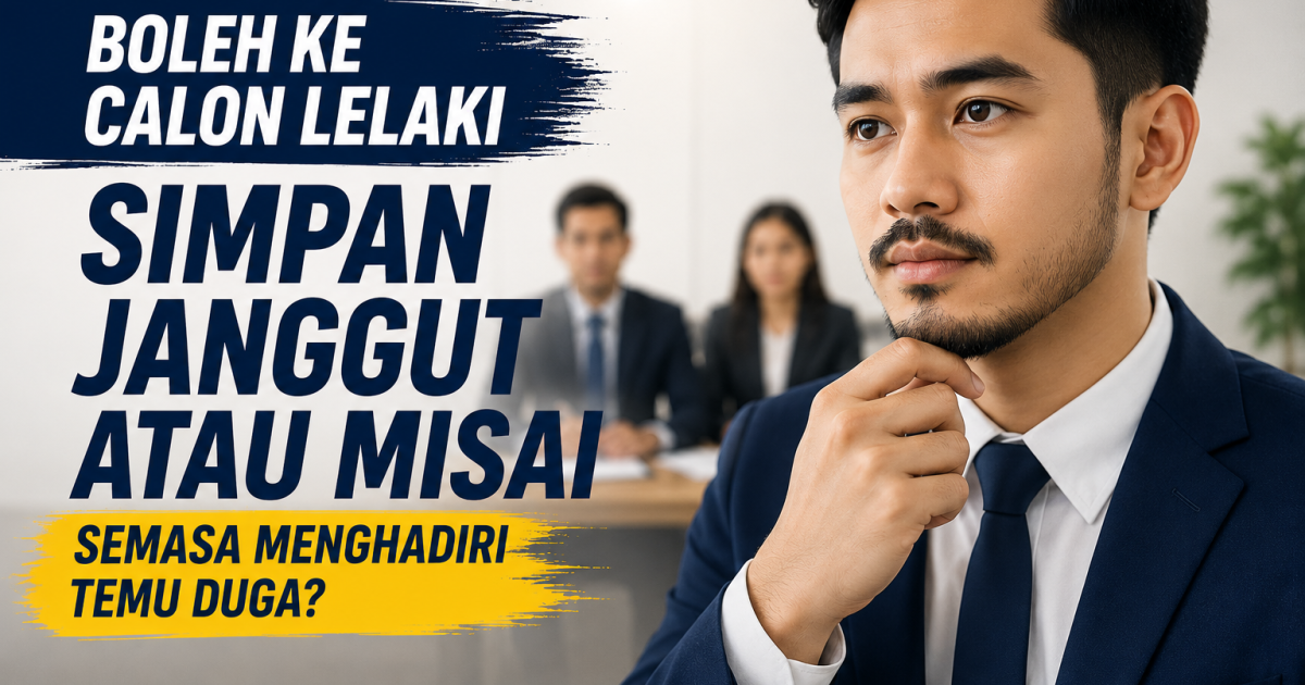 Boleh Ke Calon Lelaki Simpan Janggut Atau Misai Semasa Menghadiri Temu Duga?