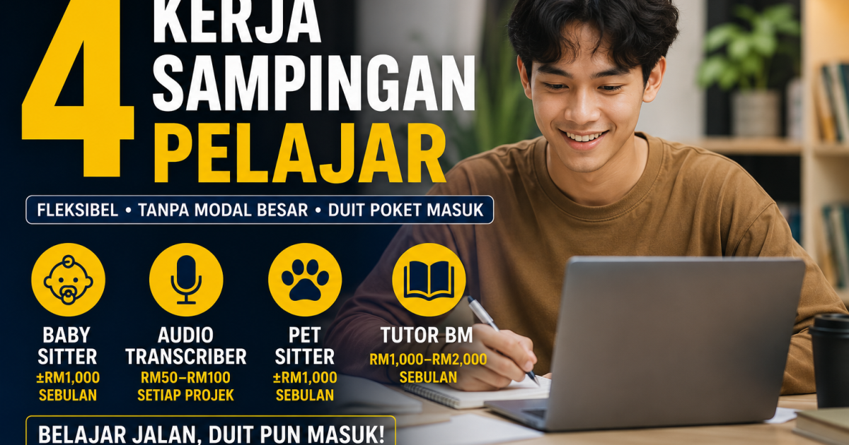 Pelajar Pun Boleh Jana Pendapatan Tanpa Abaikan Pelajaran