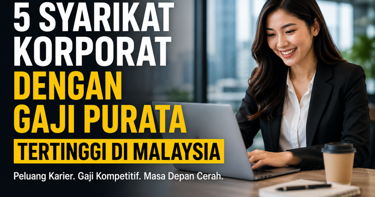 5 Syarikat Korporat Dengan Purata Gaji Tertinggi Di Malaysia