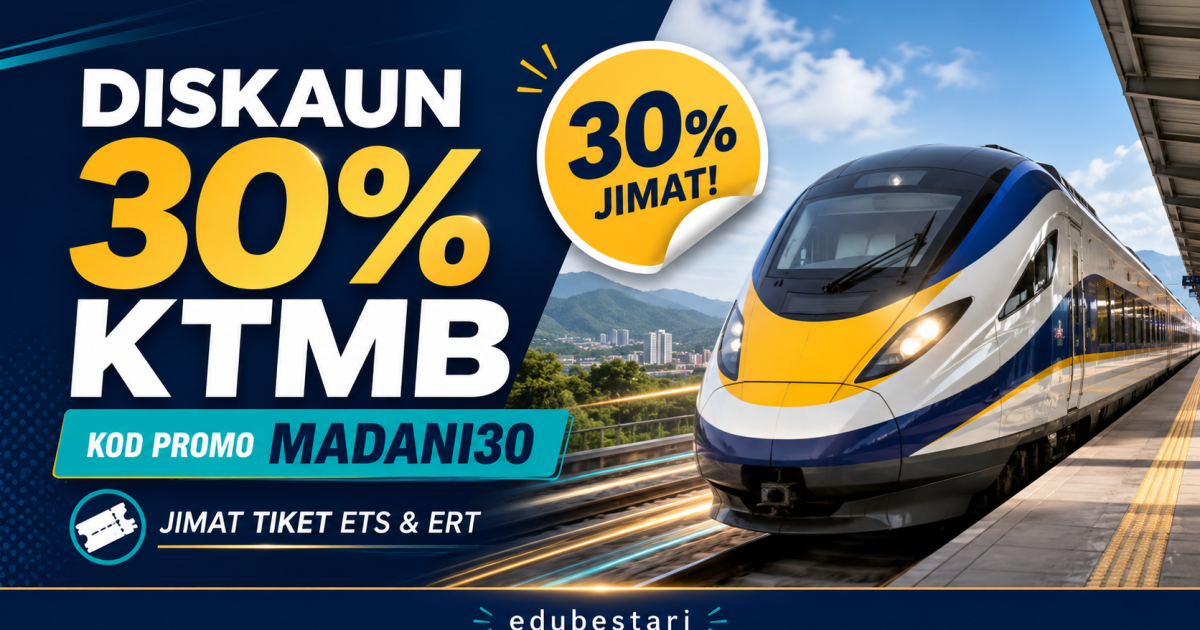 Diskaun 30% KTMB Guna Kod Promo MADANI30: Cara Jimat Tiket ETS & ERT Untuk Balik Kampung, Kerja Dan Bercuti