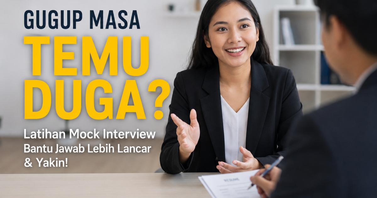 Gugup Masa Temu Duga? Ini Cara Latihan Mock Interview Supaya Jawapan Lebih Lancar