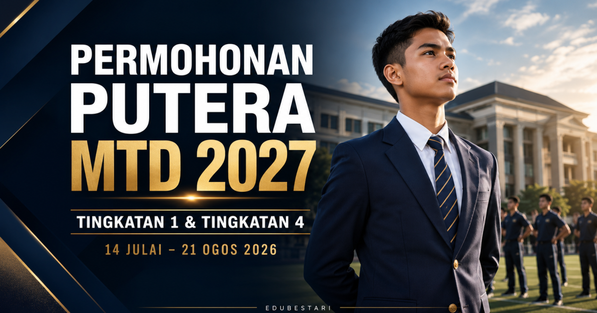 Permohonan Putera MTD 2027 Dibuka Melalui PKSK KPM