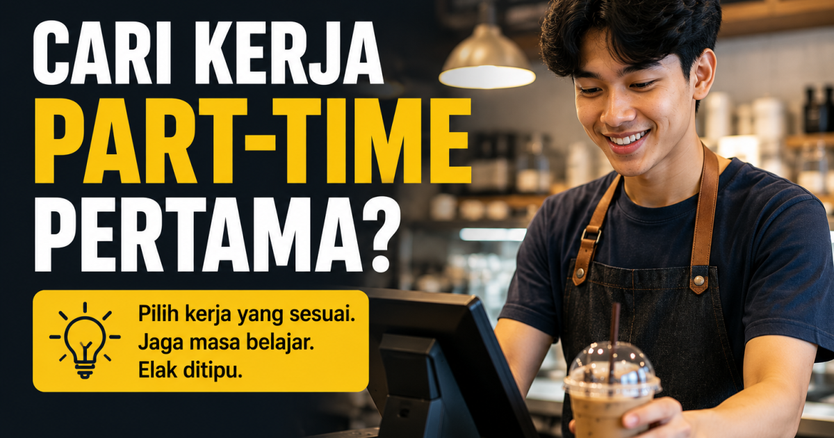 Pertama Kali Cari Kerja Part-Time? Ini 3 Panduan ‘Wajib Tahu’ Agar Belajar Tak Terganggu & Selamat Daripada Ditipu