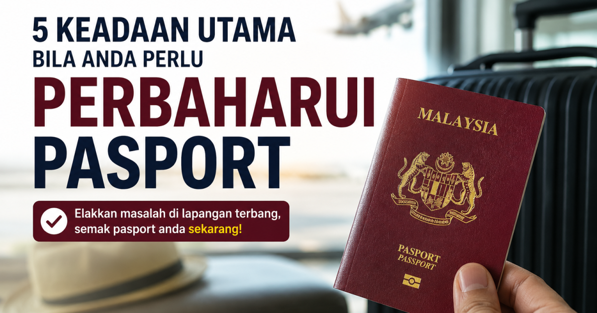 Fakta Rasmi Jabatan Imigresen Malaysia: 5 Keadaan Utama Bila Anda Perlu Memperbaharui Pasport