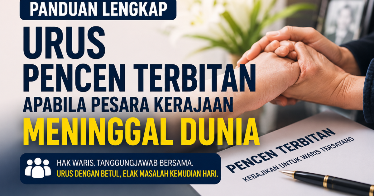 Panduan Langkah Demi Langkah Menguruskan Pencen Terbitan Apabila Pesara Kerajaan Meninggal Dunia