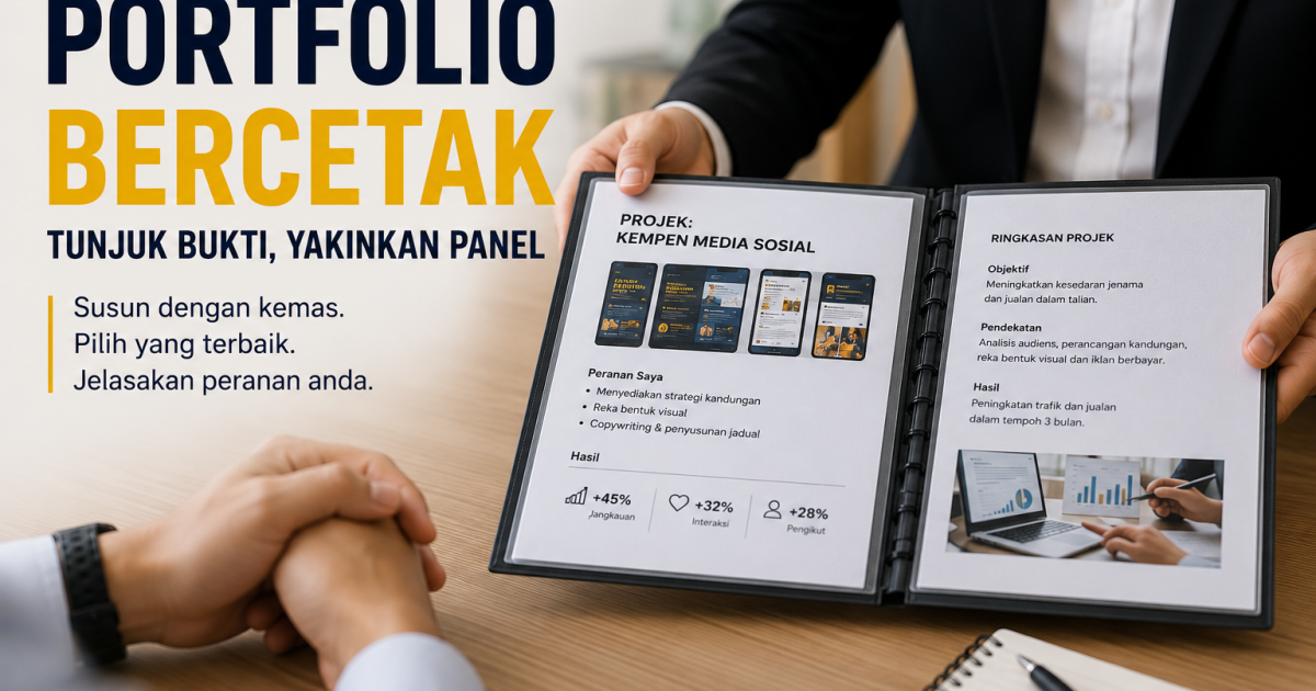 Cara Sediakan Portfolio Bercetak Untuk Temuduga: Biar Panel Nampak Bukti Kerja Anda Dengan Jelas