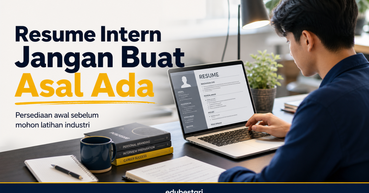 Mahu Mohon Intern? Ini Sebab Kenapa Resume Kosong Anda Boleh Ditolak Mentah-Mentah