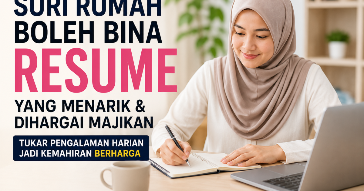 Dari Urus Rumah Ke Dunia Kerja: Ini Cara Tukar Tugas Harian Jadi Kemahiran Resume