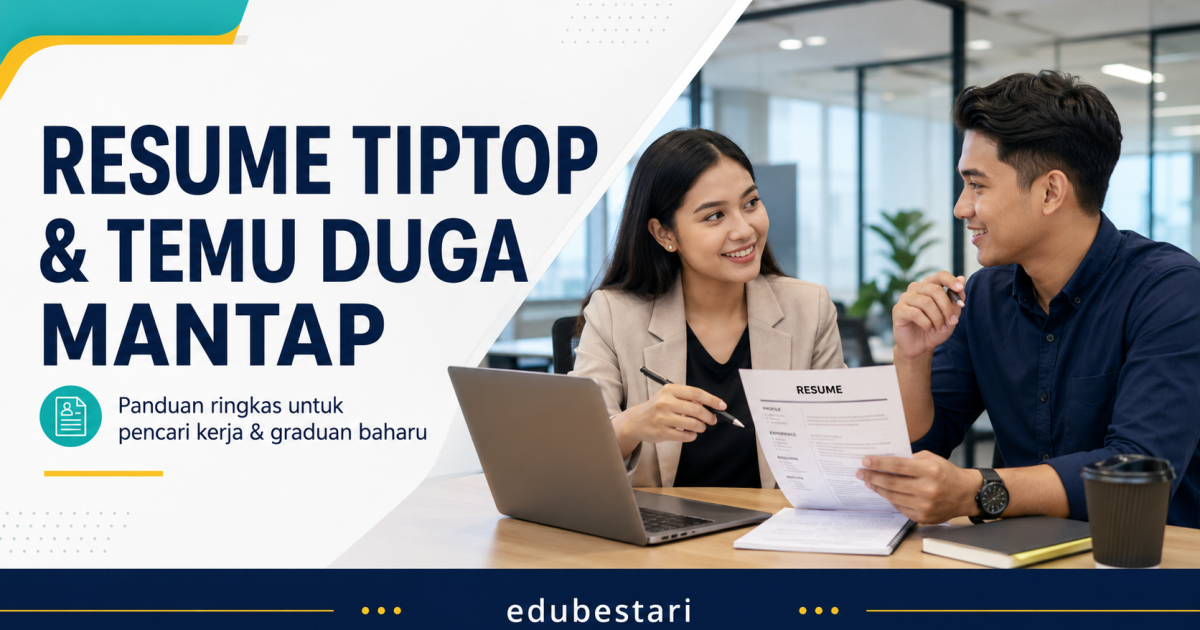 Resume Tiptop, Temu Duga Mantap: Cara Tunjuk Nilai Diri Kepada Majikan