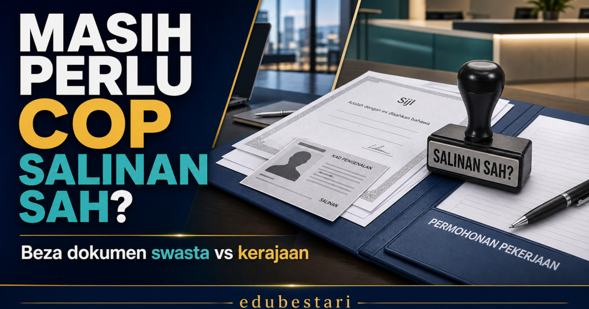 Masih Perlu Cop “Salinan Sah”? Ini Beza Keperluan Dokumen Sektor Swasta vs Kerajaan