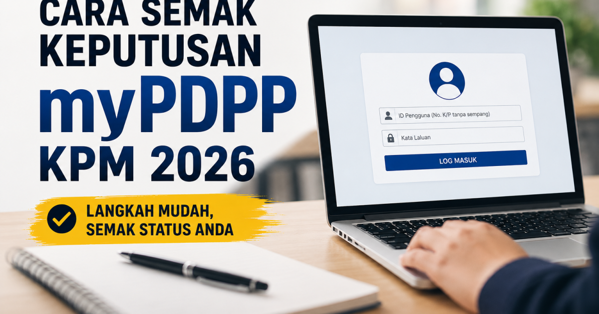 Cara Membuat Semakan Keputusan Di Portal myPDPP KPM 2026