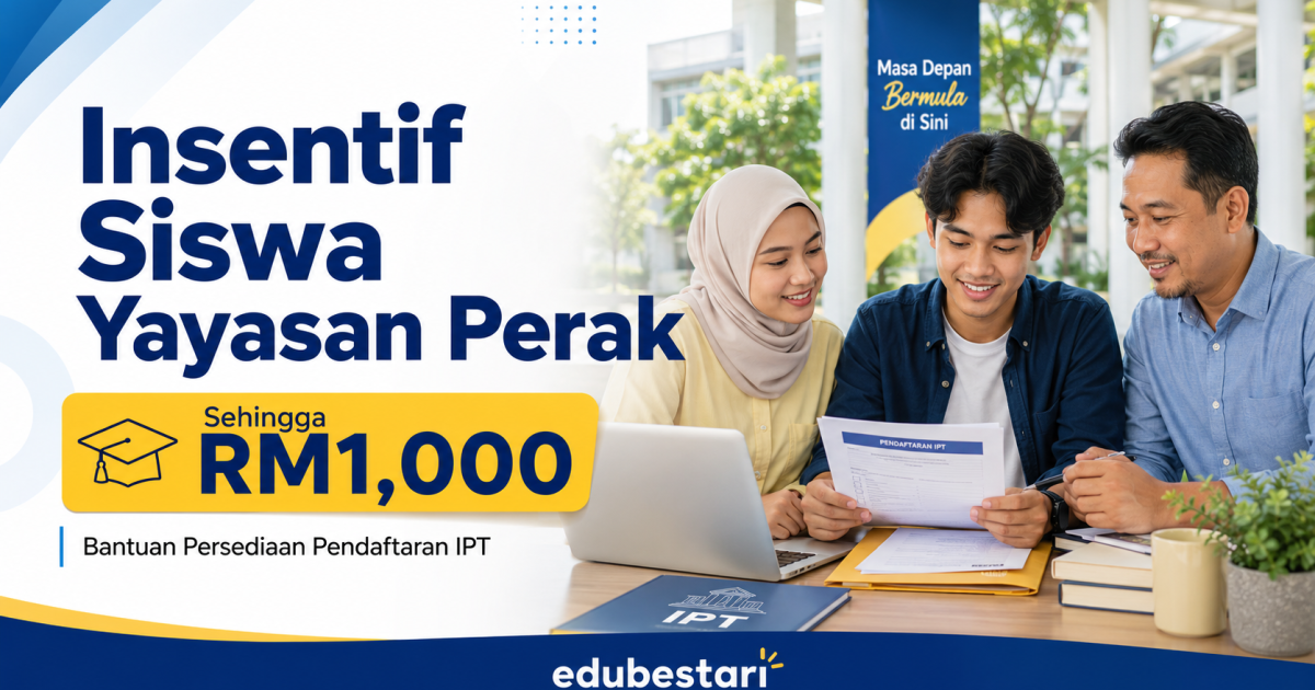 Ini Syarat Pendapatan & Cara Mohon Bantuan Pelajar Perak Guna Portal Perak Digital 2.0