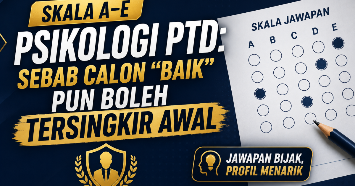 Skala A–E Psikologi PTD: Sebab Calon “Baik” Pun Boleh Tersingkir Awal