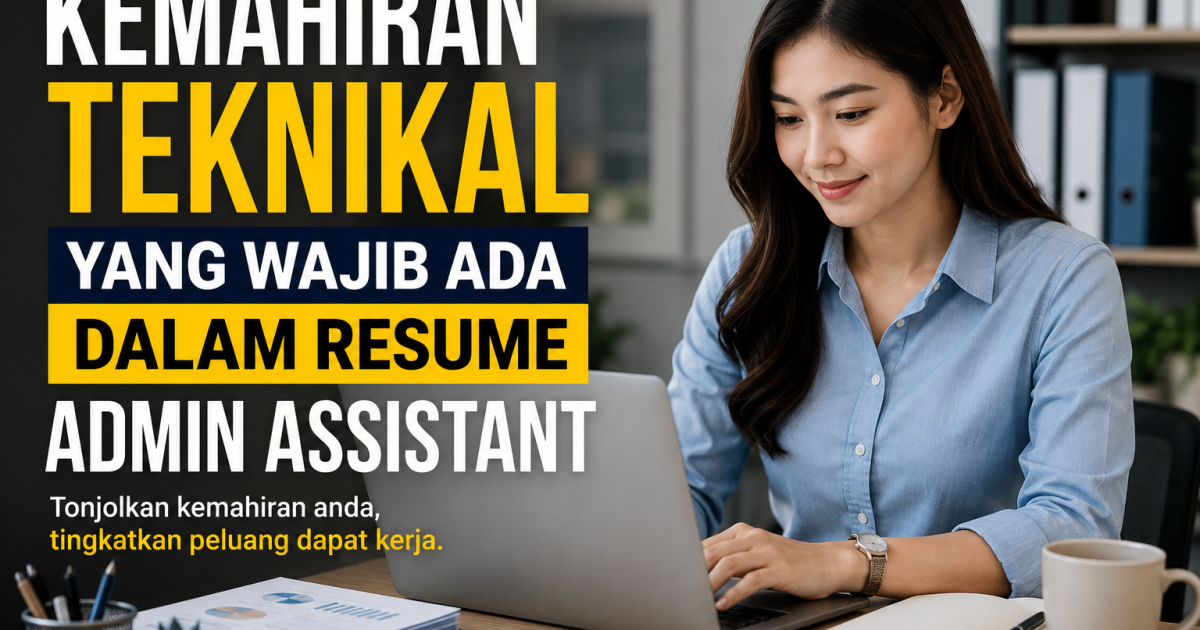 Nak Mohon Kerja Admin? Ini Technical Skills Yang HR Suka Tengok Dalam Resume