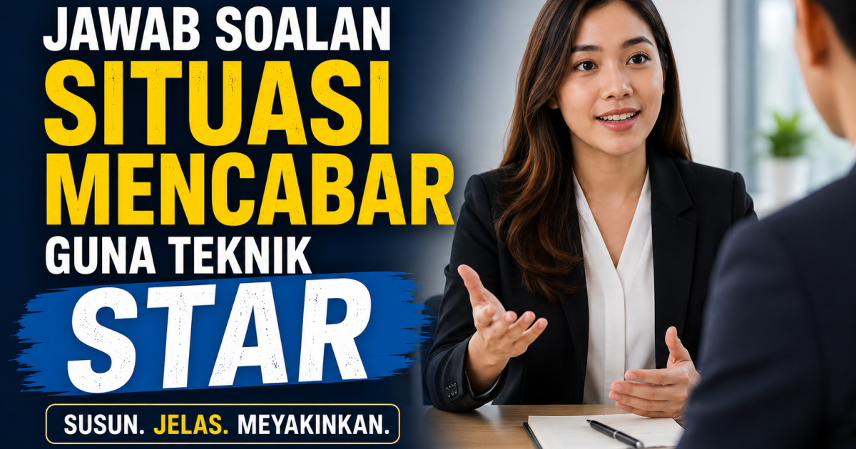 Cara Jawab Soalan Temu Duga Situasi Mencabar Guna Teknik STAR